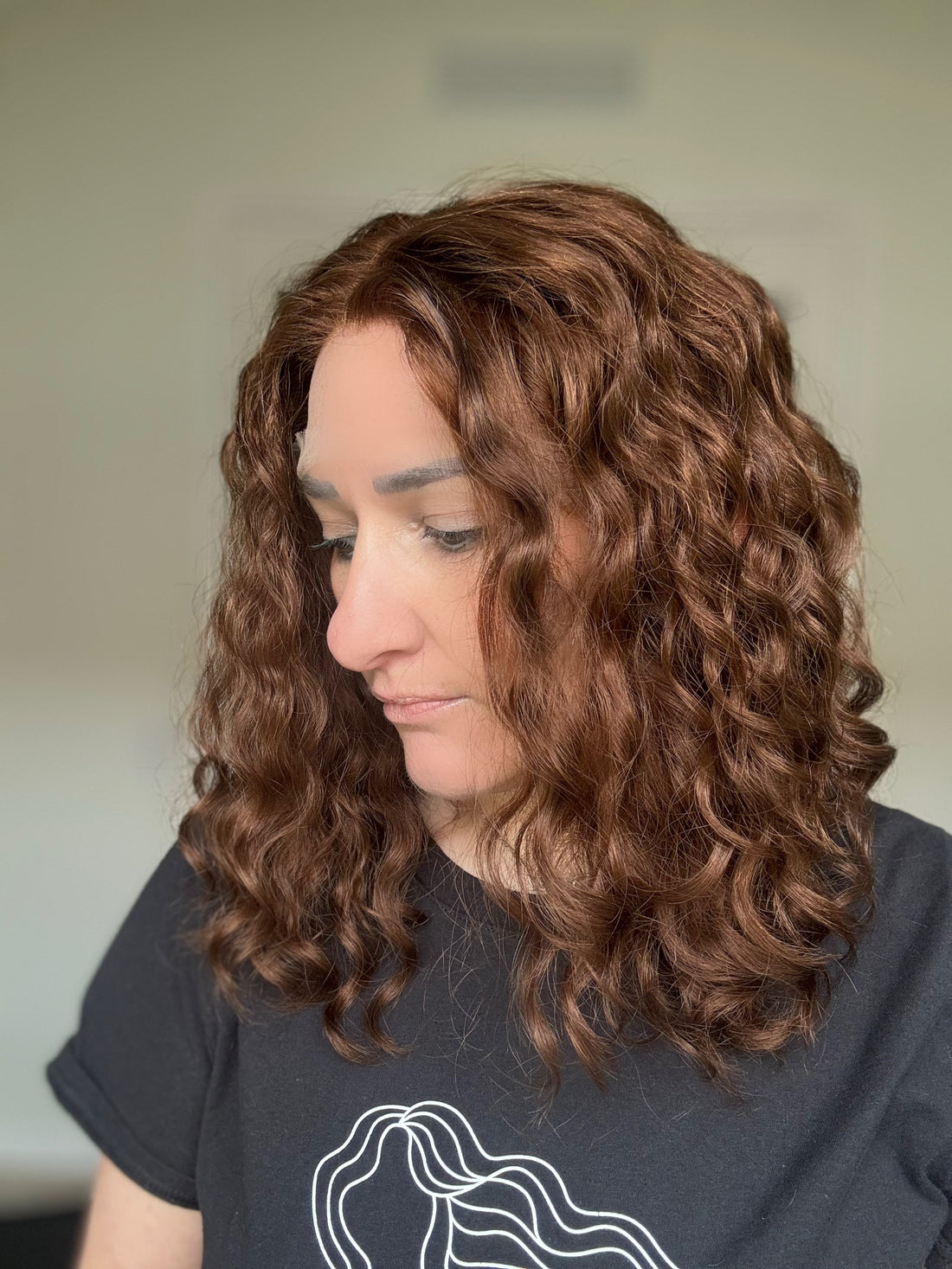 &quot;Rhea&quot;  Fully Hand Tied Curly Lace Top Wig (S)