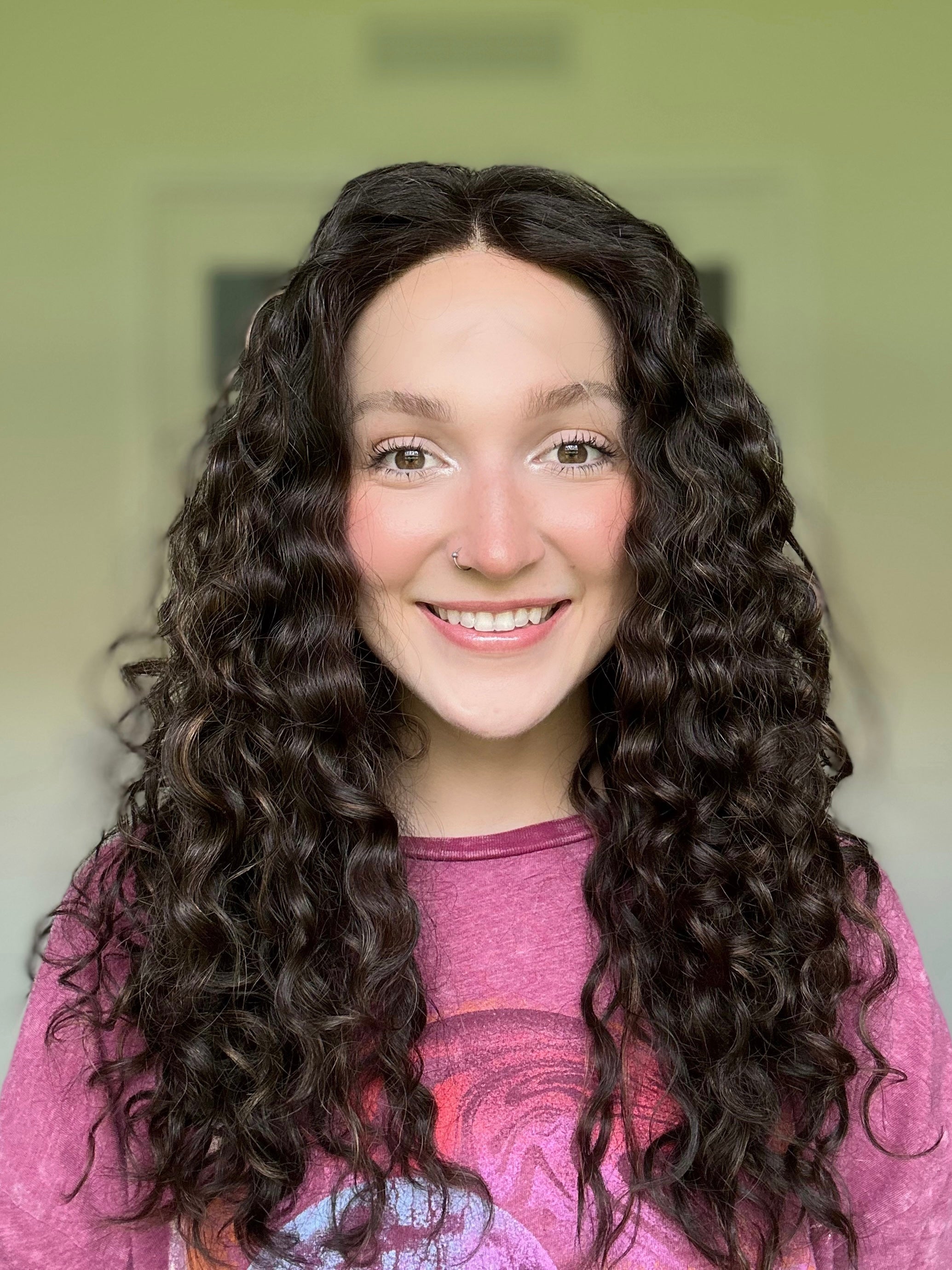 &quot;Naia&quot; Curly Lace Top Wig (M)