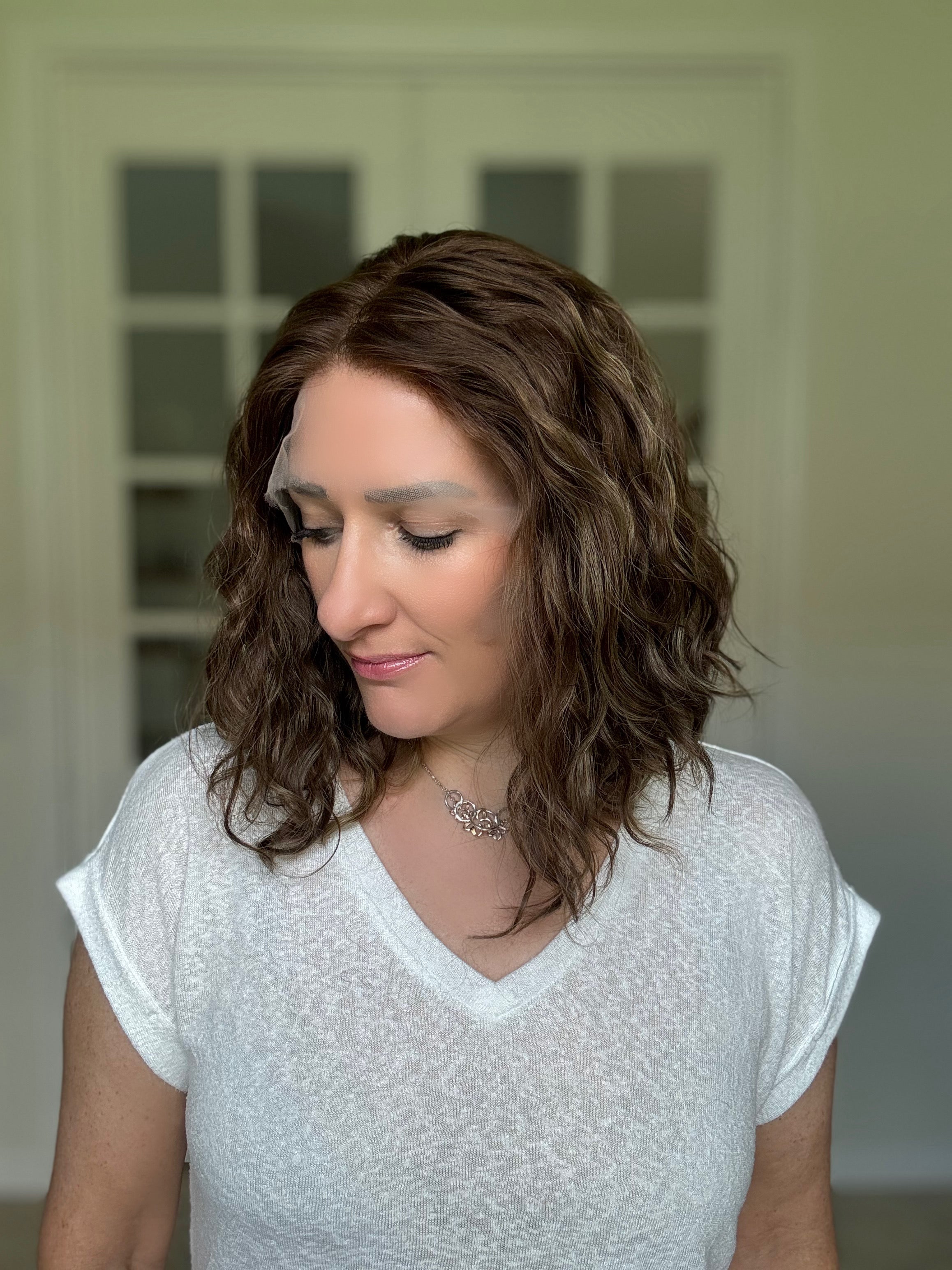 &quot;Wren&quot; Wavy Lace Top Wig (M)