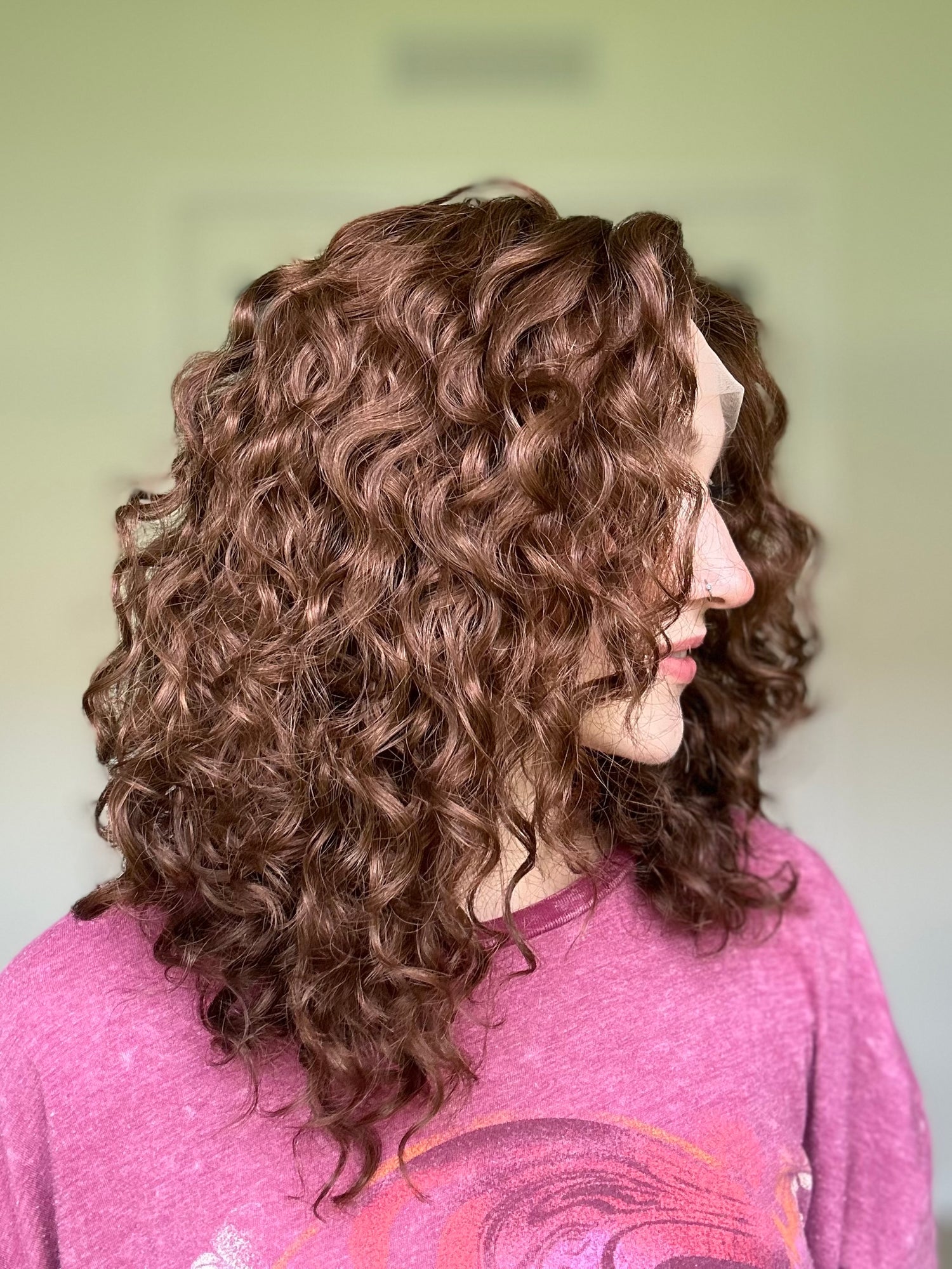 &quot;Rhea&quot; Curly Lace Top Wig (M)