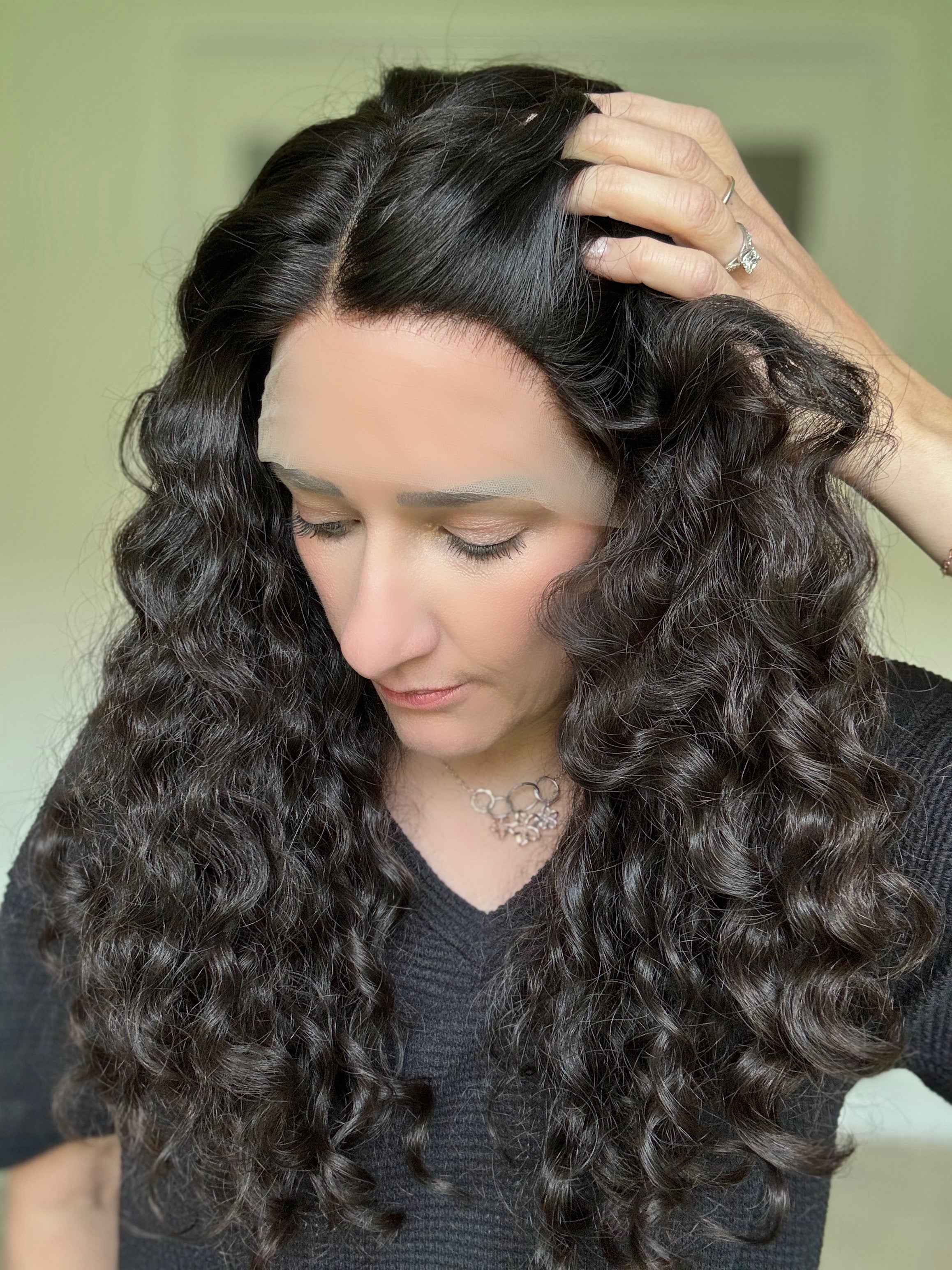 &quot;Kelda&quot; Curly Lace Top Wig (S)