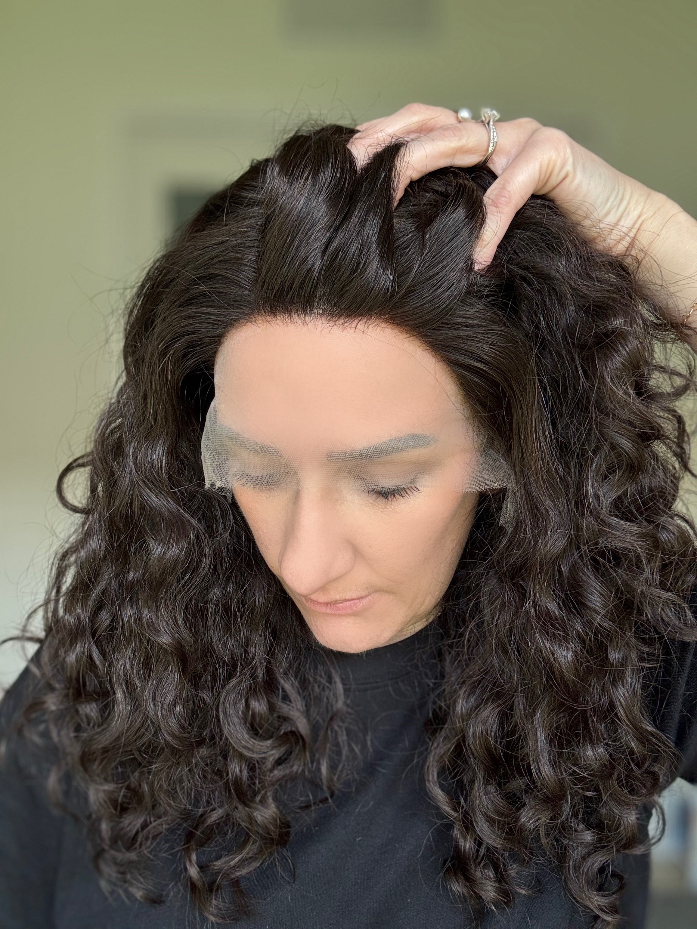 &quot;Kelda&quot; Curly Lace Top Wig (S)