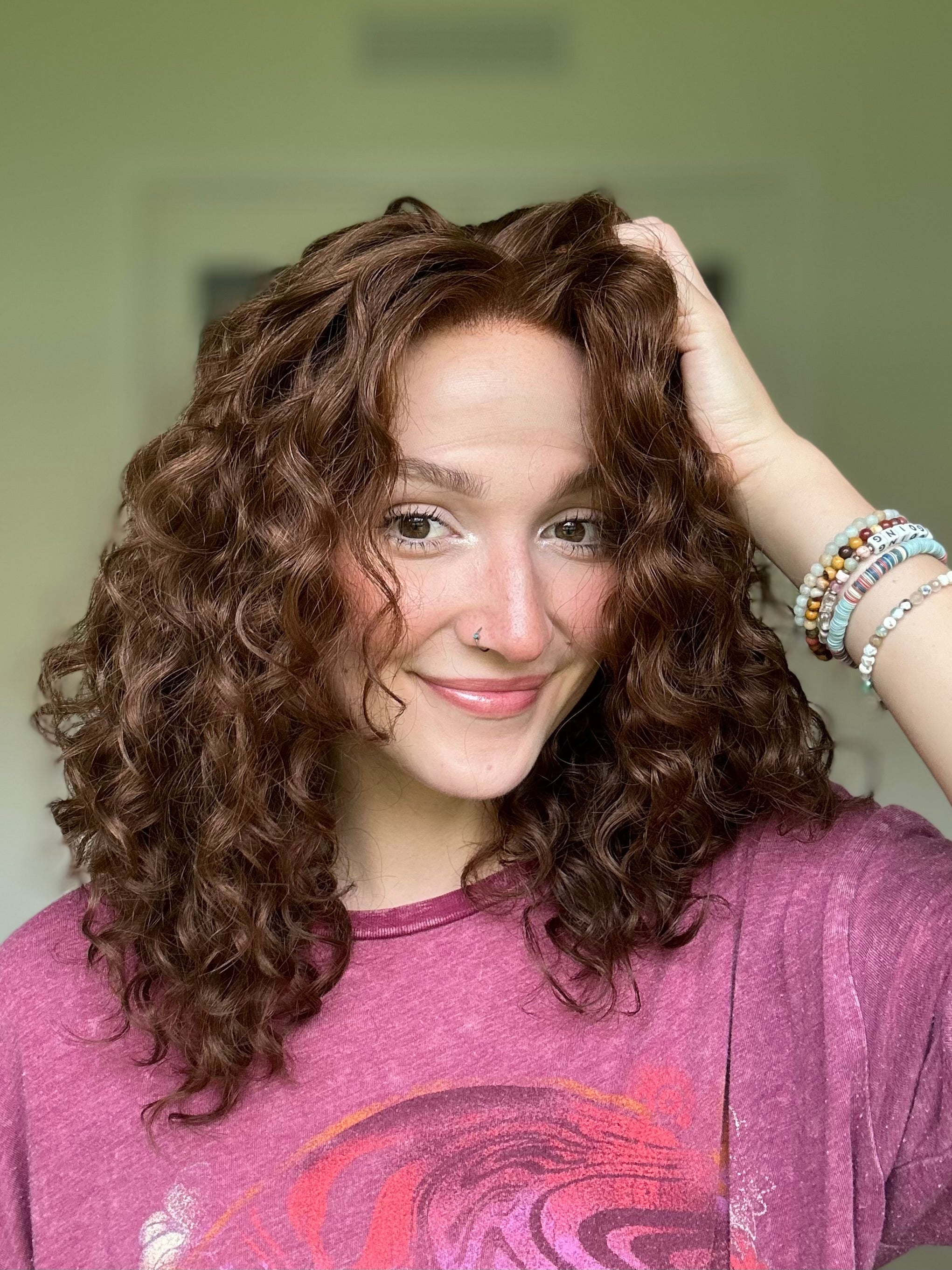 &quot;Rhea&quot; Curly Lace Top Wig (M)