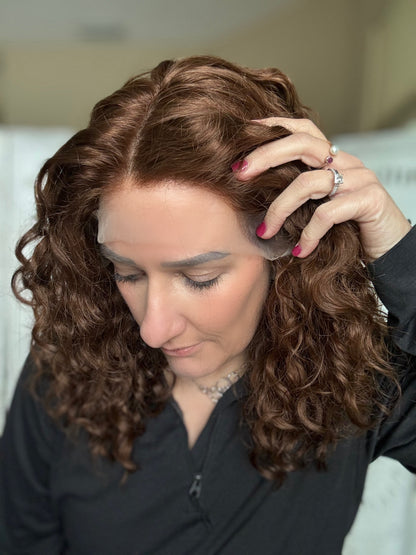 &quot;Rhea&quot; Curly Lace Top Wig (M)