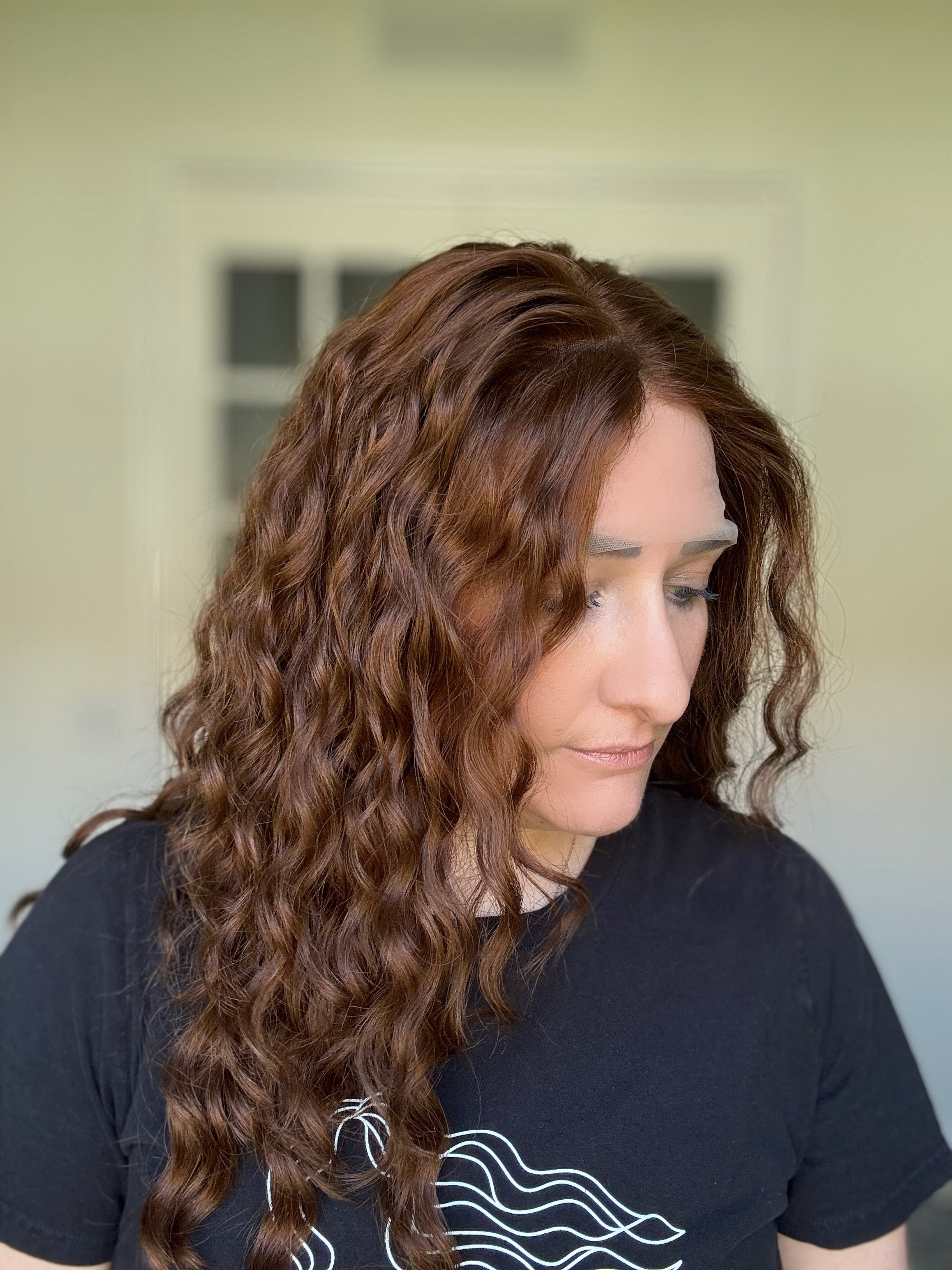 &quot;Rhea&quot; Curly Lace Top Wig (S)