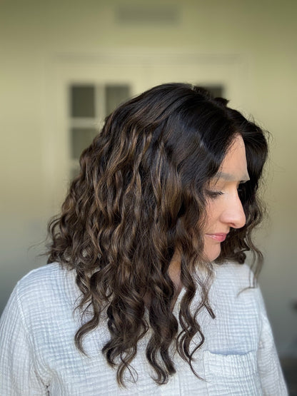 &quot;Delmare&quot;  Fully Hand Tied Curly Lace Top Wig (S)