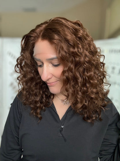 &quot;Rhea&quot; Curly Lace Top Wig (M)