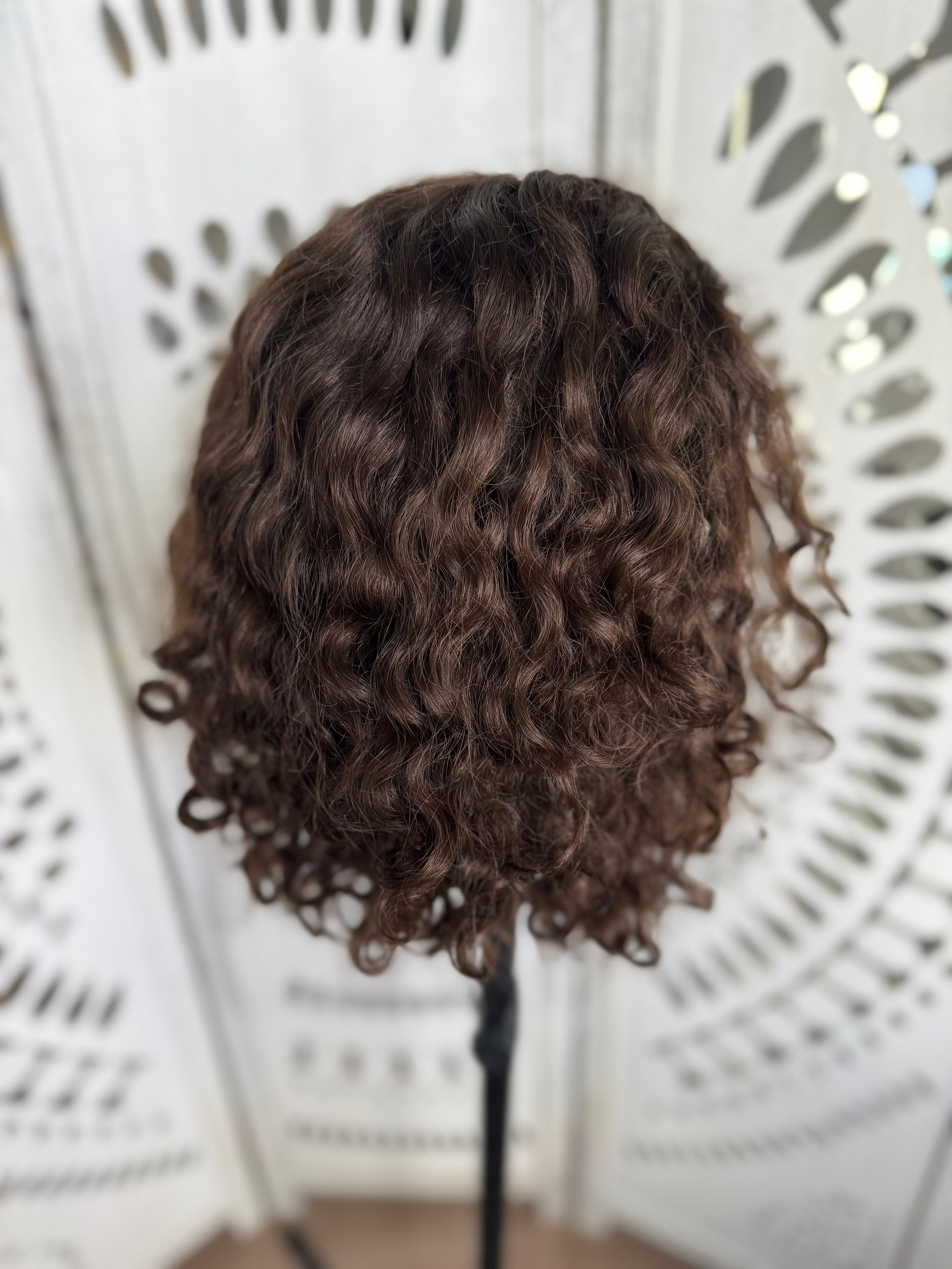 Pearl Collection Virgin no. 46  Slavic Curly Lace Top Wig (M)