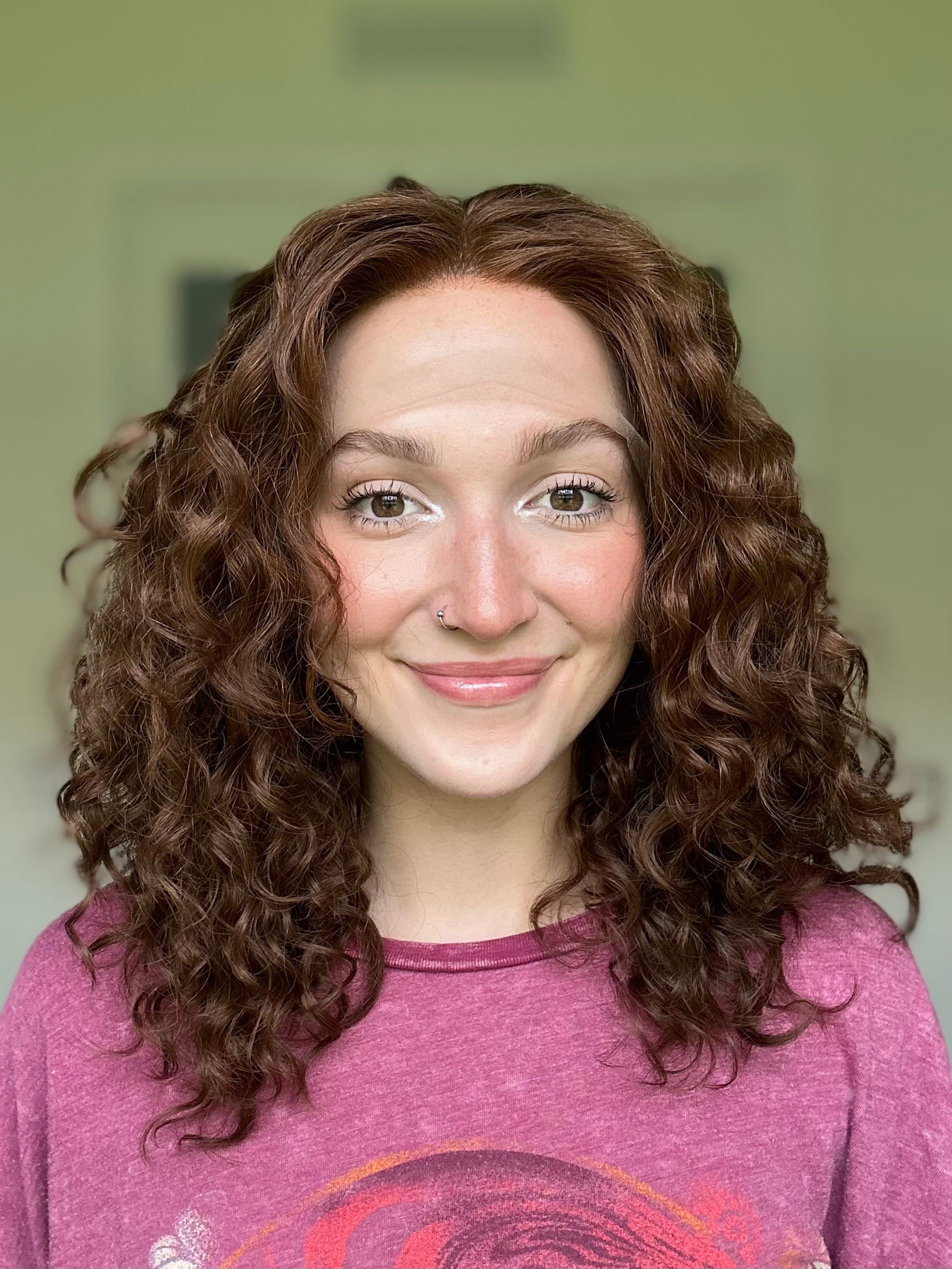 &quot;Rhea&quot; Curly Lace Top Wig (M)