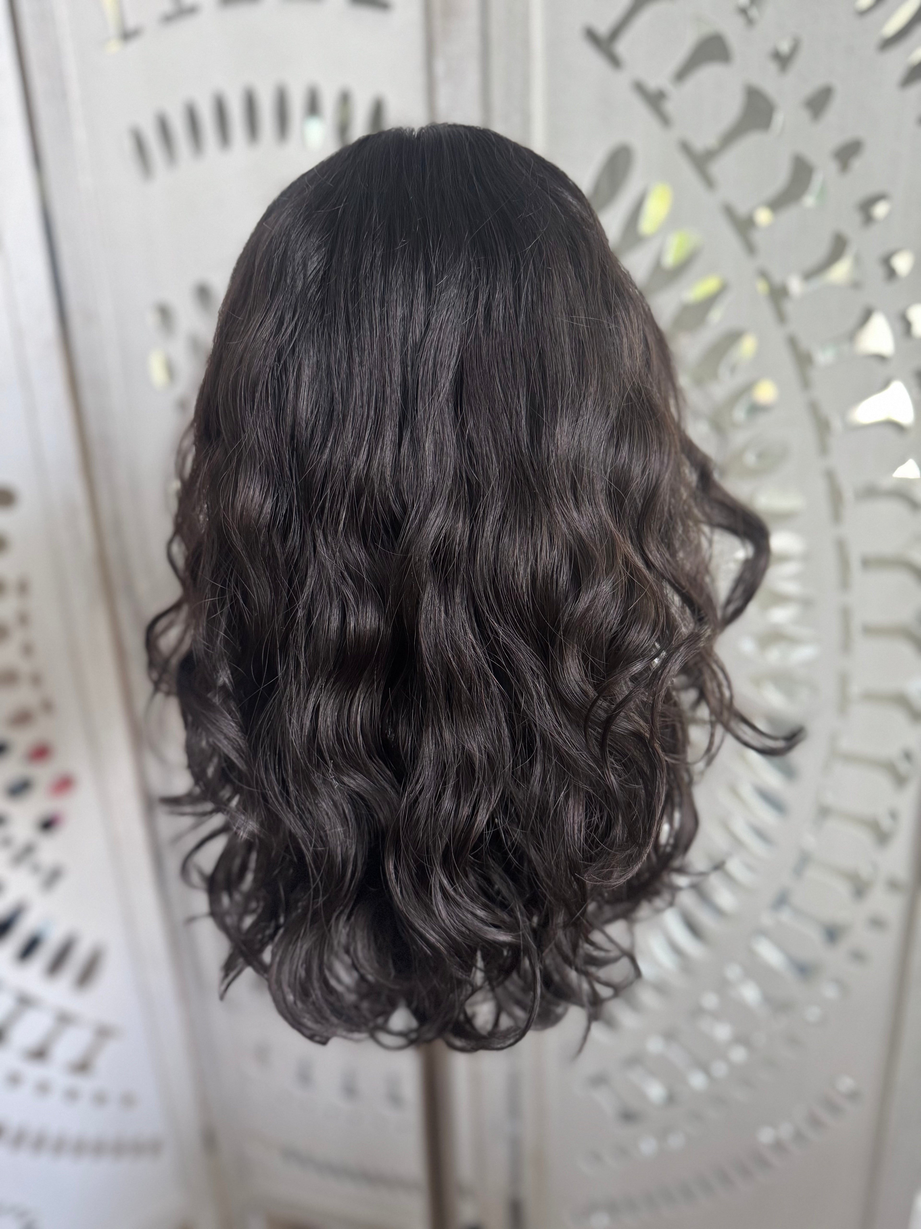 &quot;Cari&quot; Wavy Lace Top Wig (M)