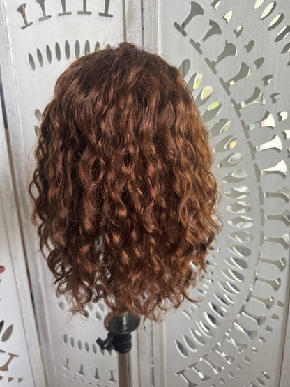 &quot;Rhea&quot;  Fully Hand Tied Curly Lace Top Wig (S)