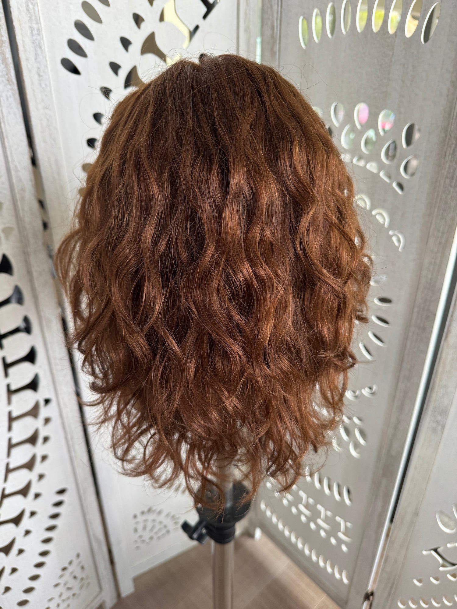 &quot;Rhea&quot;  Fully Hand Tied Wavy Lace Top Wig (S)