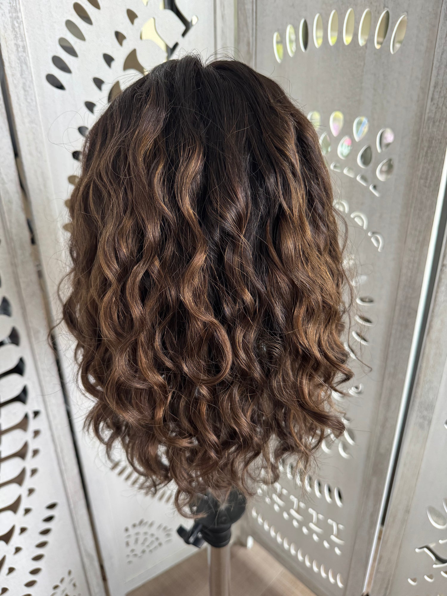 &quot;Delmare&quot;  Fully Hand Tied Curly Lace Top Wig (S)